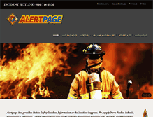 Tablet Screenshot of alertpage.net